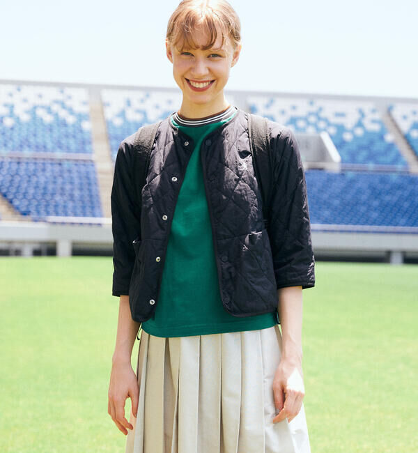 GYMPHLEX「Gymphlex | クルーネック ラインTシャツ WOMEN」|Tシャツ・カットソー|GREEN系1