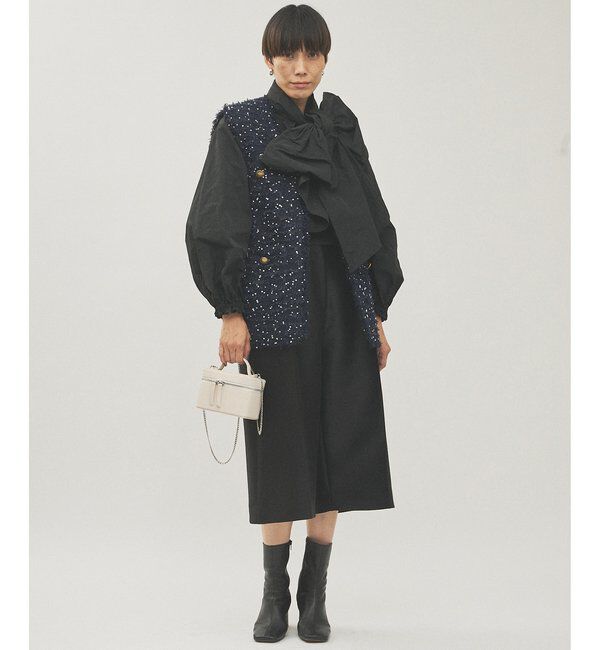  「LINTONフリンジジレ」|ベスト・ジレ|