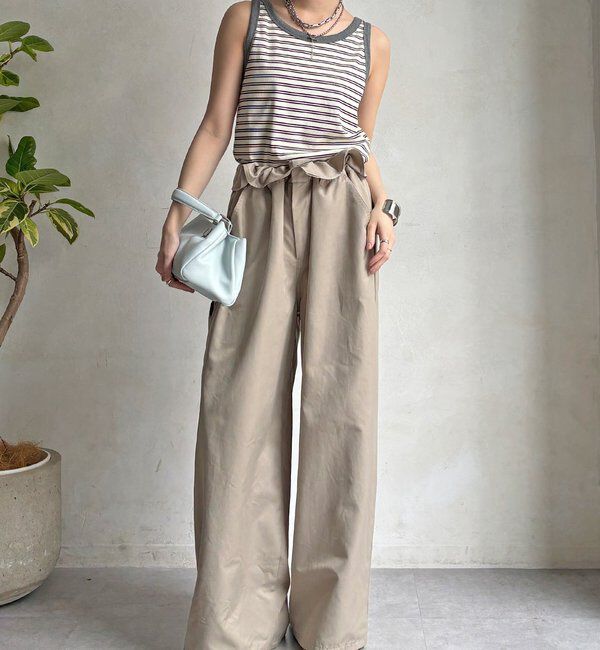  「【WEB限定】ボーダー配色タンク」|Tシャツ・カットソー|