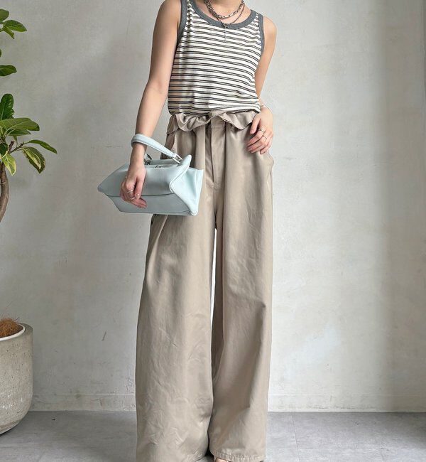  「【WEB限定】ボーダー配色タンク」|Tシャツ・カットソー|