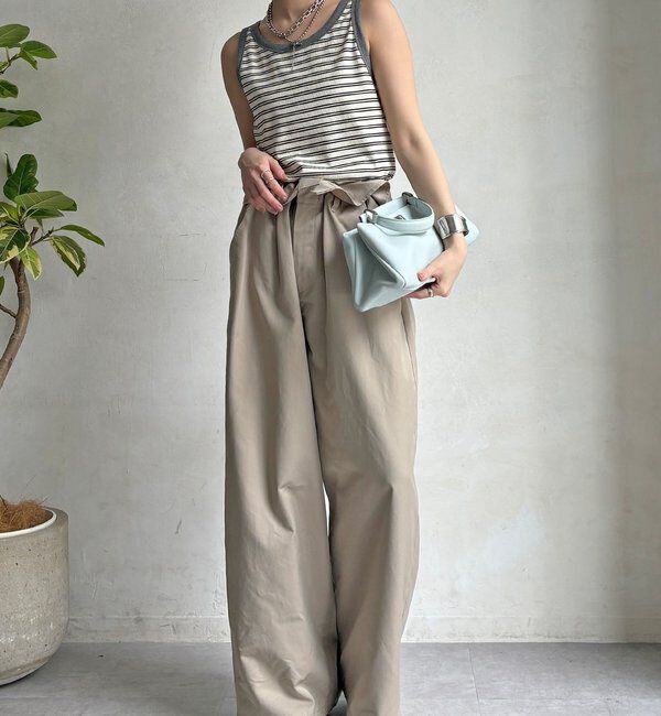  「【WEB限定】ボーダー配色タンク」|Tシャツ・カットソー|