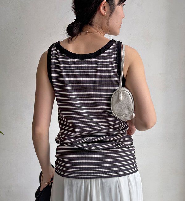  「【WEB限定】ボーダー配色タンク」|Tシャツ・カットソー|