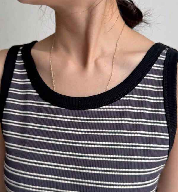  「【WEB限定】ボーダー配色タンク」|Tシャツ・カットソー|