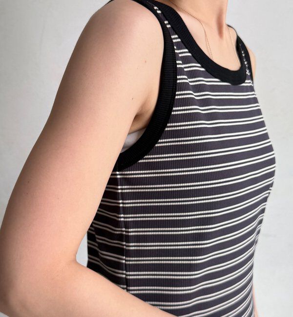  「【WEB限定】ボーダー配色タンク」|Tシャツ・カットソー|