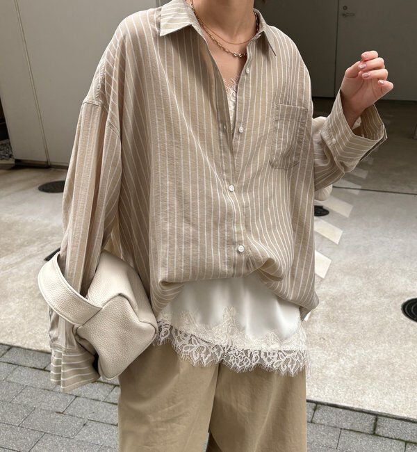  「マルチWAYストライプシャツ」|シャツ・ブラウス|