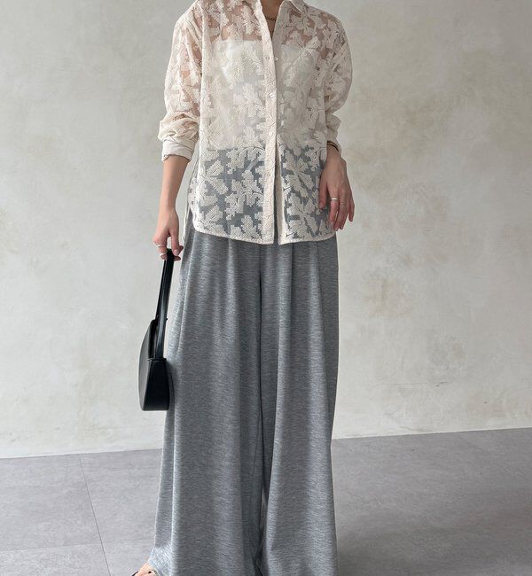  「【WEB限定】クロスステッチ刺繍シャツ」|シャツ・ブラウス|