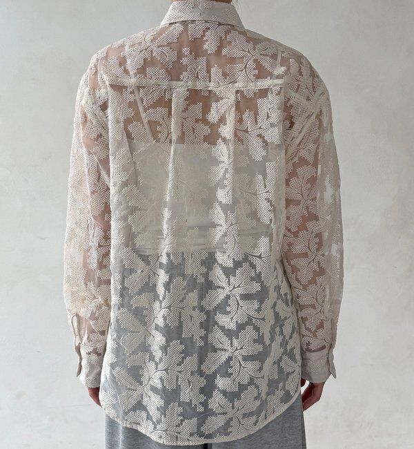  「【WEB限定】クロスステッチ刺繍シャツ」|シャツ・ブラウス|