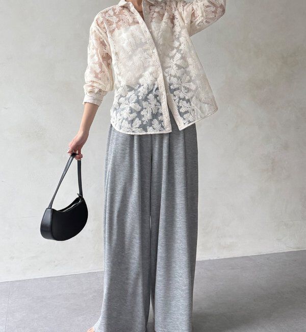  「【WEB限定】クロスステッチ刺繍シャツ」|シャツ・ブラウス|