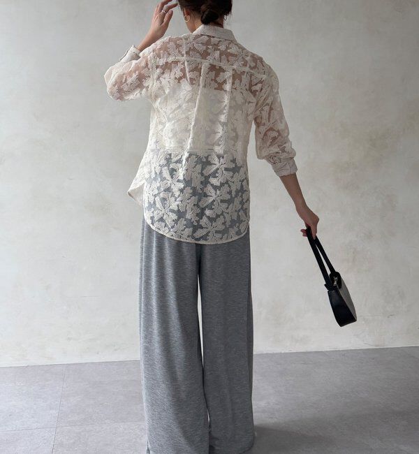  「【WEB限定】クロスステッチ刺繍シャツ」|シャツ・ブラウス|