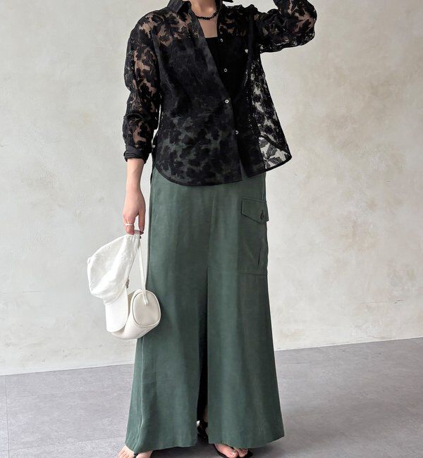  「【WEB限定】クロスステッチ刺繍シャツ」|シャツ・ブラウス|