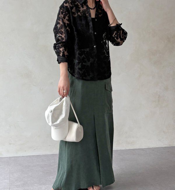  「【WEB限定】クロスステッチ刺繍シャツ」|シャツ・ブラウス|