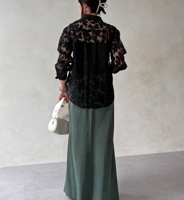  「【WEB限定】クロスステッチ刺繍シャツ」|シャツ・ブラウス|