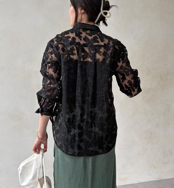  「【WEB限定】クロスステッチ刺繍シャツ」|シャツ・ブラウス|