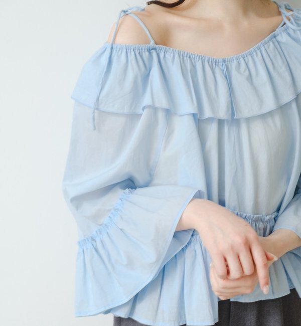  「バタフライフリルブラウス」|シャツ・ブラウス|