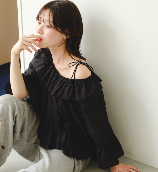  「バタフライフリルブラウス」|シャツ・ブラウス|