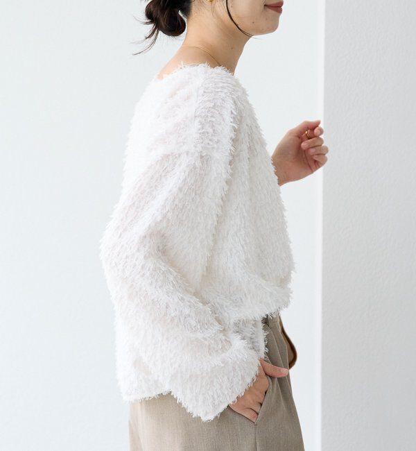  「【オケージョンにも】フェザージャガードブラウス」|シャツ・ブラウス|