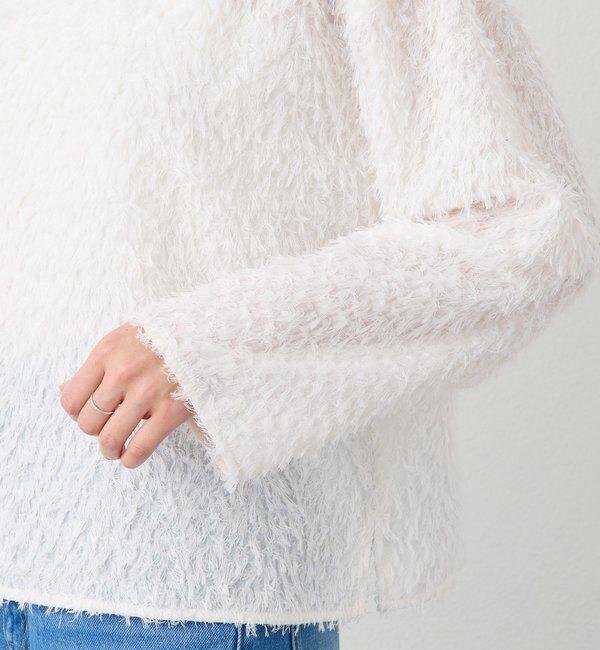  「【オケージョンにも】フェザージャガードブラウス」|シャツ・ブラウス|