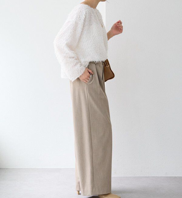  「【オケージョンにも】フェザージャガードブラウス」|シャツ・ブラウス|