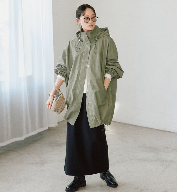  「【ストレスフリー/シーズンレス】ストレッチダンボールIラインスカート」|スカート|