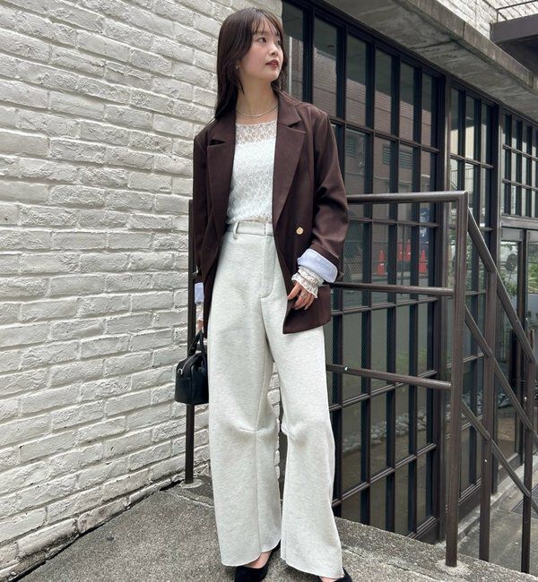  「【年間総売上1位！】裏起毛カーブスウェットパンツ」|チノ|