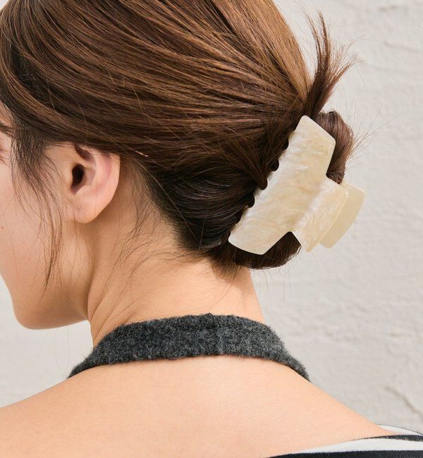  「プチストーン ヘアクリップ」|その他|アイボリー