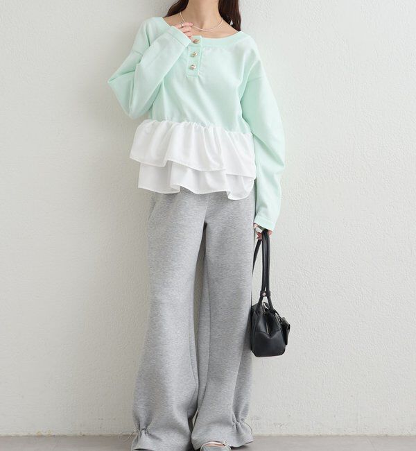  「ペプラムヘンリーニット」|ニット・セーター|