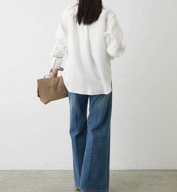  「ライトデニムボウタイブラウス」|シャツ・ブラウス|