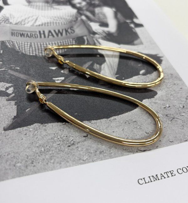  「【GALENA/ガレナ】ドロップフープイヤリング」|リング|