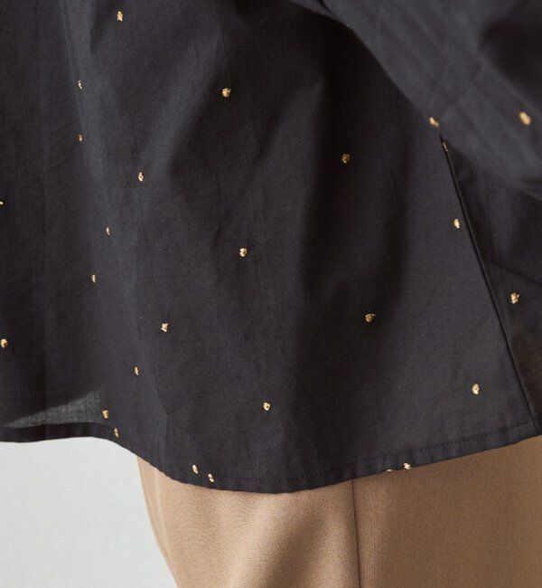  「【INDIA】スキッパー刺繍ブラウス」|シャツ・ブラウス|