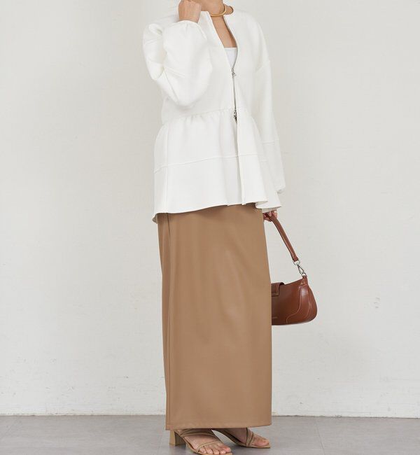  「ポンチペプラムトップス」|Tシャツ・カットソー|