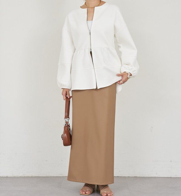  「ポンチペプラムトップス」|Tシャツ・カットソー|