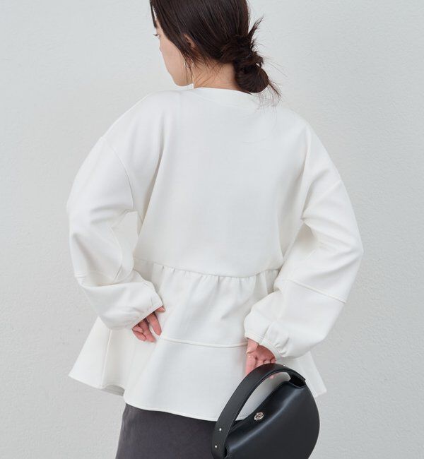  「ポンチペプラムトップス」|Tシャツ・カットソー|