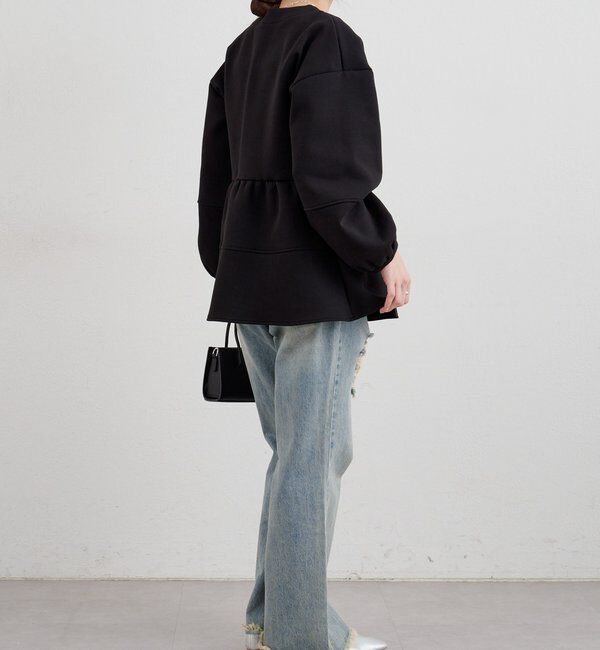  「ポンチペプラムトップス」|Tシャツ・カットソー|