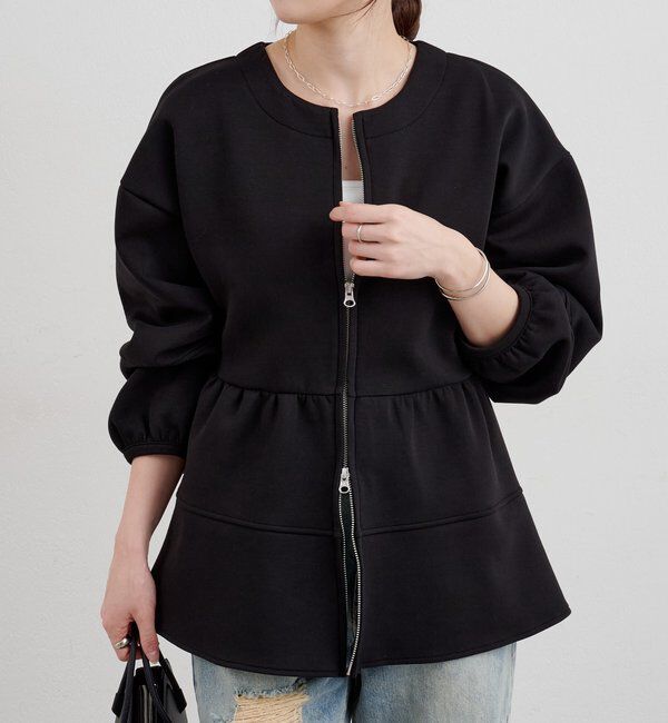  「ポンチペプラムトップス」|Tシャツ・カットソー|