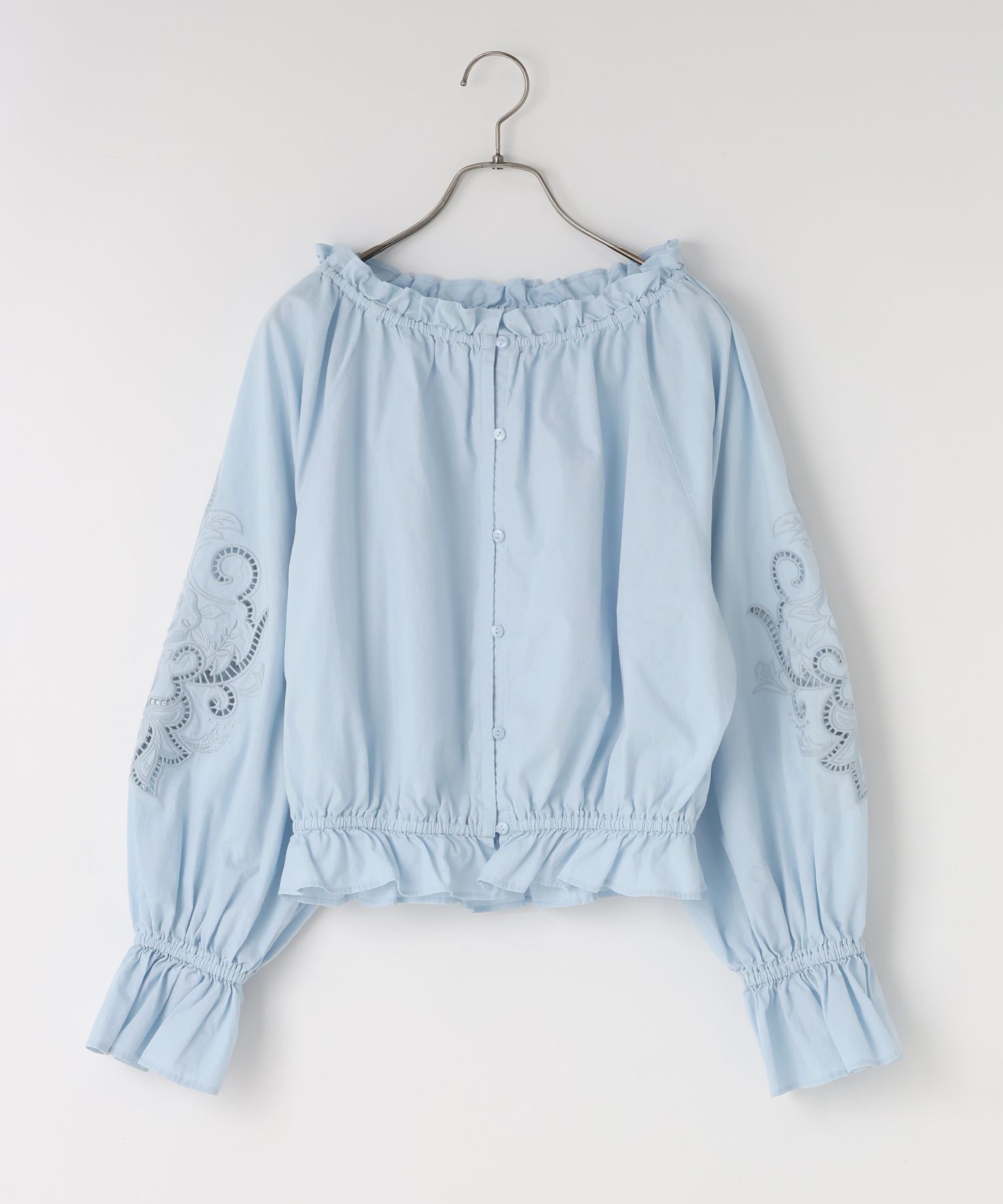 LOWRYS FARM「カットワークレースブラウス」|シャツ・ブラウス|BLU2