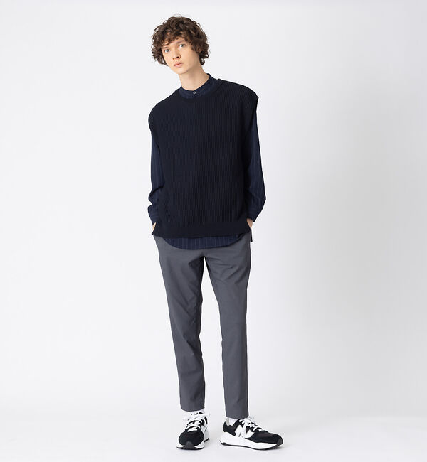 ABAHOUSE「バンドカラー ストライプシャツ」|シャツ・ブラウス|