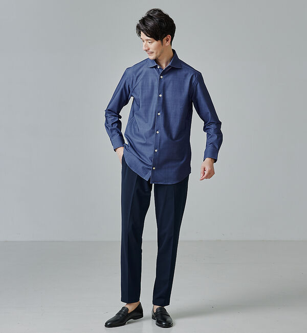 ABAHOUSE「【FLEX SHIRTS】マルチストレッチ スラブ チェック シャツ」|シャツ・ブラウス|