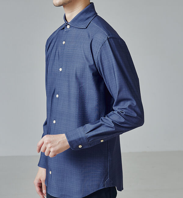 ABAHOUSE「【FLEX SHIRTS】マルチストレッチ スラブ チェック シャツ」|シャツ・ブラウス|