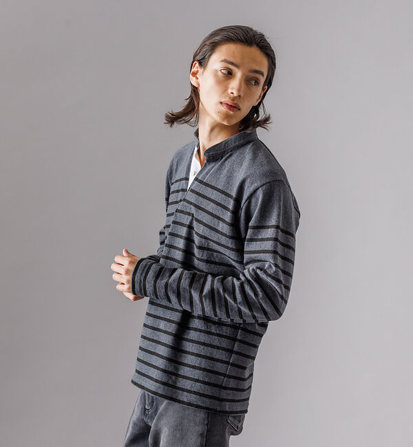 ABAHOUSE「【BARBARIAN  / バーバリアン】 12oz ロングスリーブ / ヘンリ」|スウェット・ジャージ|