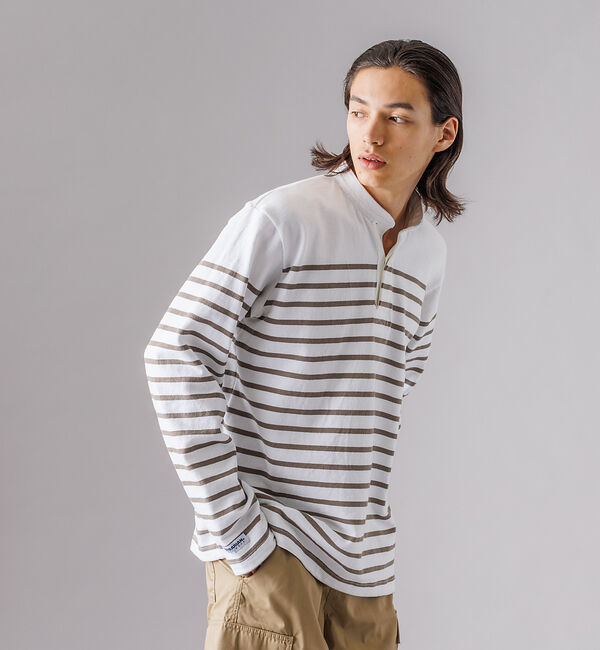 ABAHOUSE「【BARBARIAN  / バーバリアン】 12oz ロングスリーブ / ヘンリ」|スウェット・ジャージ|