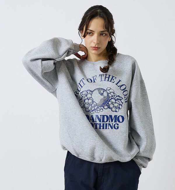 ABAHOUSE「【MOANDMO CLOHING &times; FRUIT OF THE LOOM】CRE」|スウェット・ジャージ|グレー