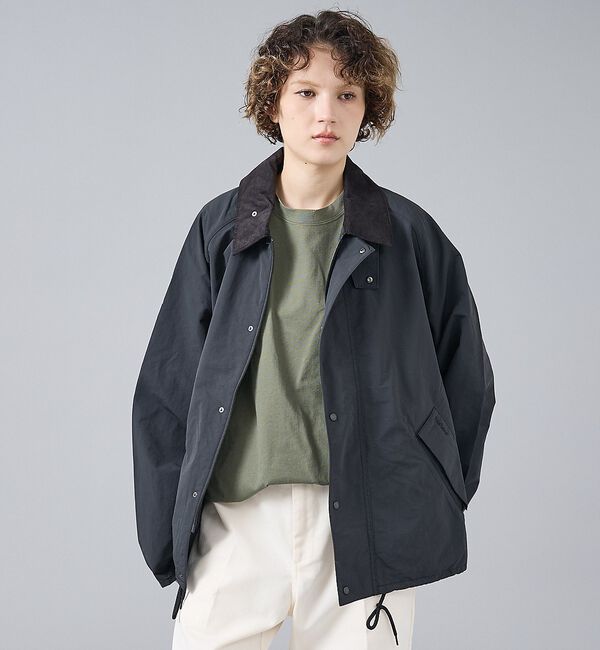 ABAHOUSE「【Barbour/バブアー】26SS TRANSPORT NYLON CASUA」|ブルゾン・スタジャン|ブラック