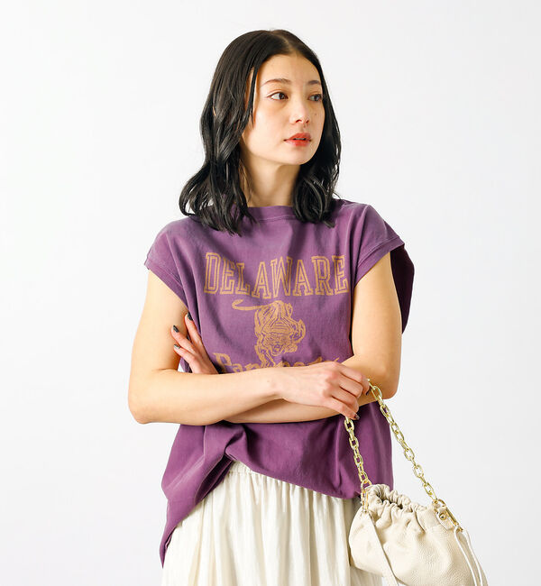 Rouge vif「追加1【REMI RELIEF / レミレリーフ】ロゴTシャツ / ノースリーブ」|Tシャツ・カットソー|