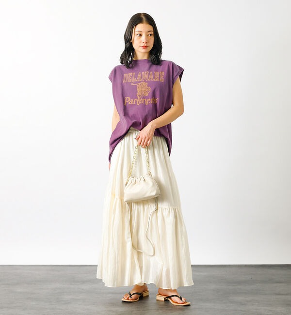 Rouge vif「追加1【REMI RELIEF / レミレリーフ】ロゴTシャツ / ノースリーブ」|Tシャツ・カットソー|