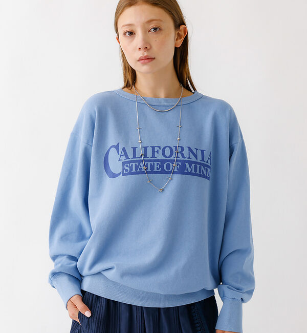 Rouge vif「【MIXTA/ミクスタ】ロゴスウェット/スウェット/ギフト/加工/ヴィンテージ感」|スウェット・ジャージ|サックスブルー