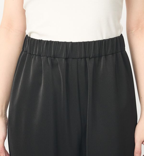 abahouse mavie「【大人のリラックス】セミフレアサテン イージーパンツ」|その他|