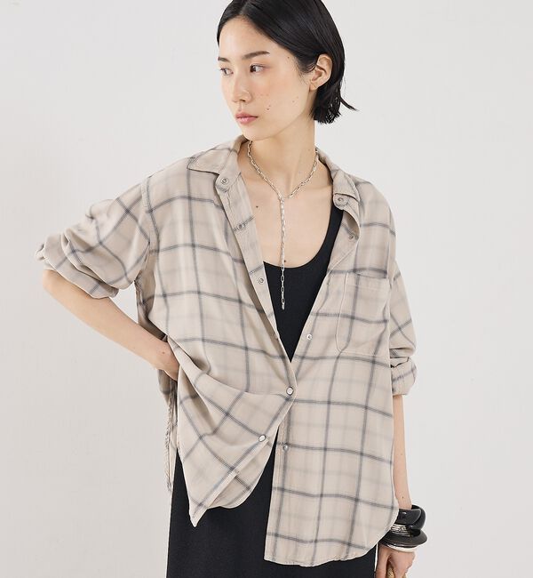 The Store by C' 「【REMI RELIEF】【別注】レーヨンツイルチェックシャツ2」|シャツ・ブラウス|