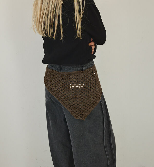 NOMINE「【Stuart Austin】透かし編み クロシェニット スカーフ」|バンダナ・スカーフ|