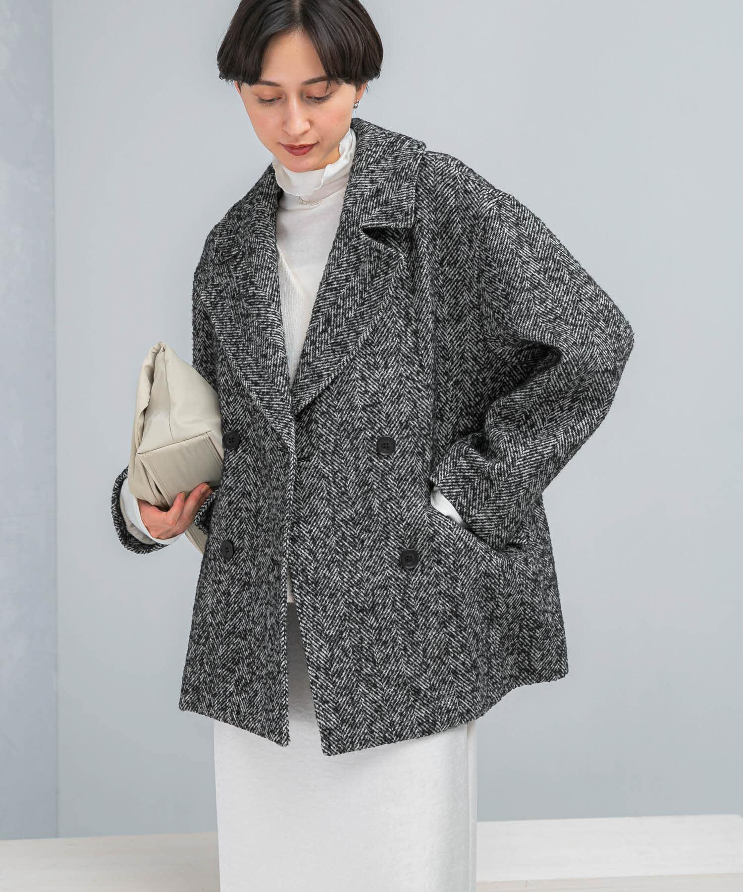 URBAN RESEARCH ROSSO「オーバーミドルPコート」|ピーコート|