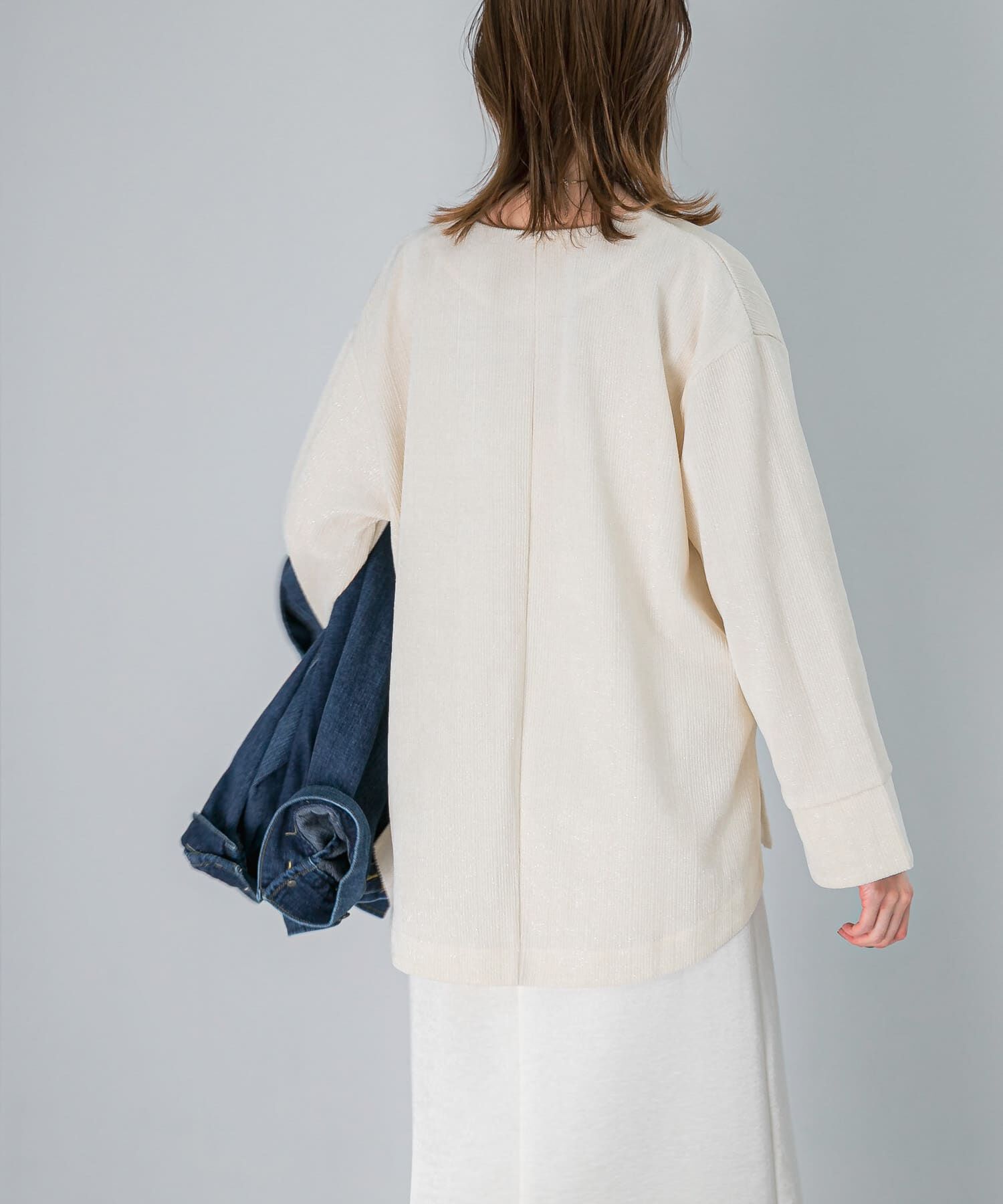 URBAN RESEARCH ROSSO「Vネックモールラメプルオーバー」|Tシャツ・カットソー|